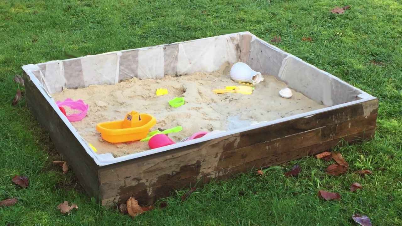 Création d'un bac à sable maison - DIY