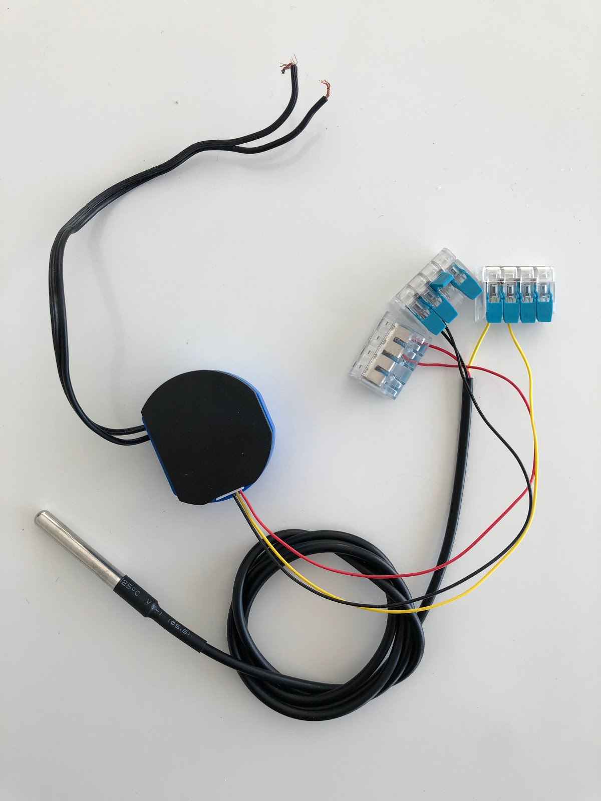 Install the Temperature Sensor Module for Shelly 1 or Shelly 1 PM